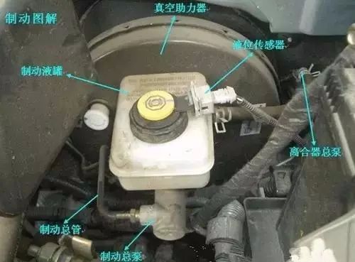 汽车油箱口结构图_汽车各部件图解_汽车发动机舱部件名称