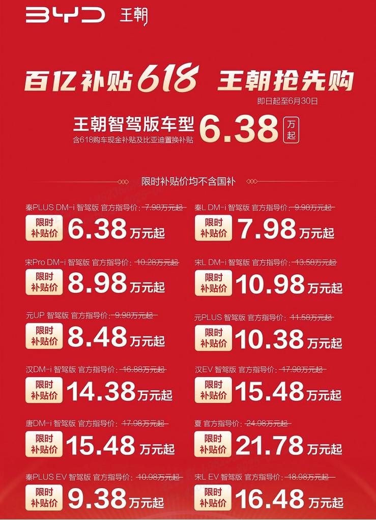 比亚迪海洋网智驾版优惠_比亚迪限时一口价活动_比亚迪补贴